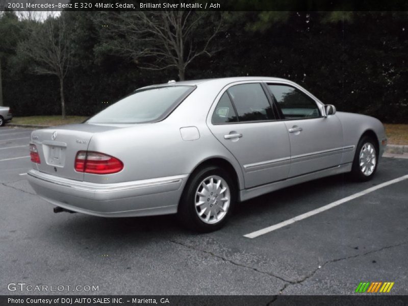 Brilliant Silver Metallic / Ash 2001 Mercedes-Benz E 320 4Matic Sedan