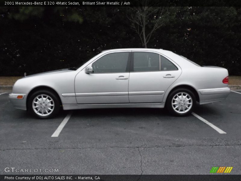 Brilliant Silver Metallic / Ash 2001 Mercedes-Benz E 320 4Matic Sedan