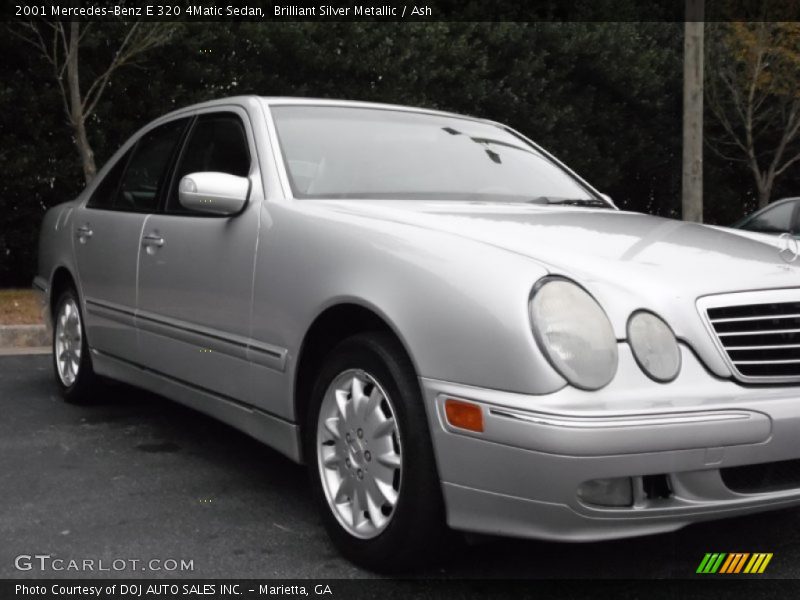 Brilliant Silver Metallic / Ash 2001 Mercedes-Benz E 320 4Matic Sedan