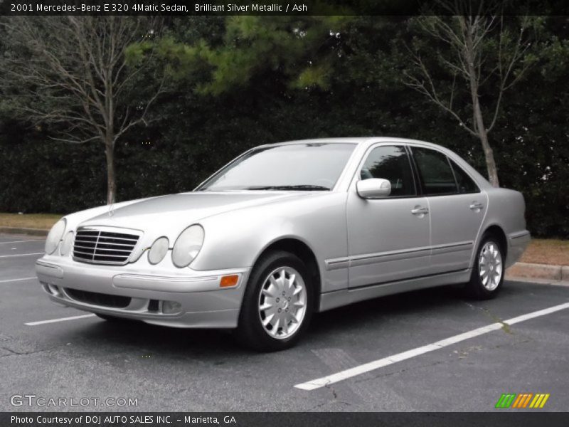 Brilliant Silver Metallic / Ash 2001 Mercedes-Benz E 320 4Matic Sedan