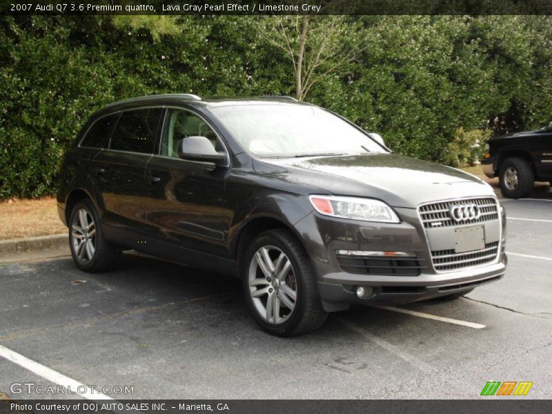 Lava Gray Pearl Effect / Limestone Grey 2007 Audi Q7 3.6 Premium quattro