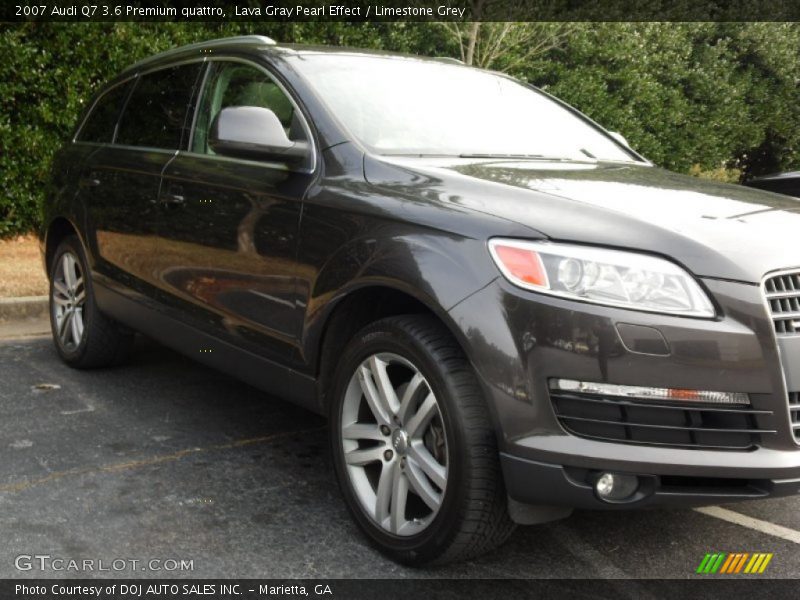 Lava Gray Pearl Effect / Limestone Grey 2007 Audi Q7 3.6 Premium quattro