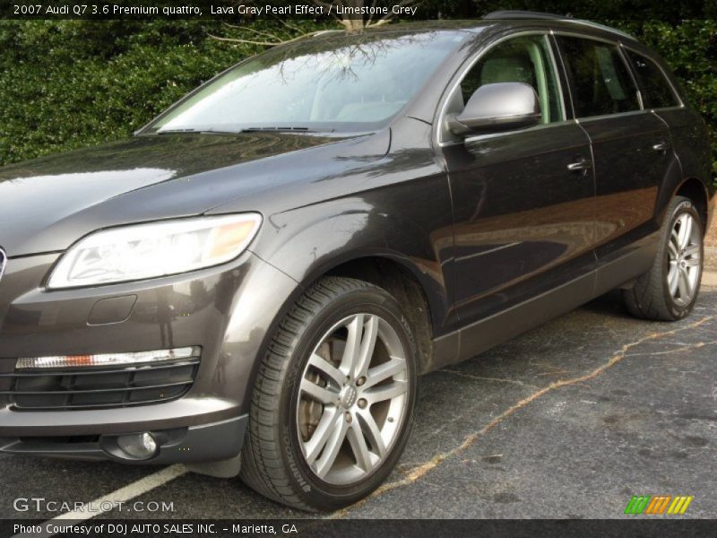 Lava Gray Pearl Effect / Limestone Grey 2007 Audi Q7 3.6 Premium quattro