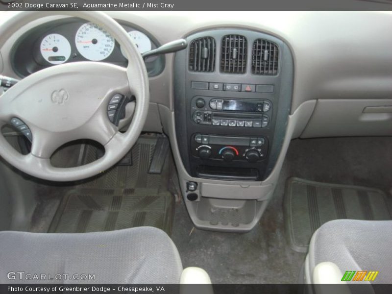 Aquamarine Metallic / Mist Gray 2002 Dodge Caravan SE