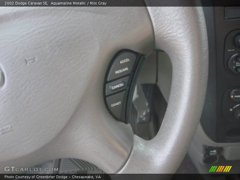Aquamarine Metallic / Mist Gray 2002 Dodge Caravan SE