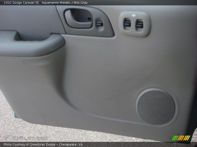 Aquamarine Metallic / Mist Gray 2002 Dodge Caravan SE