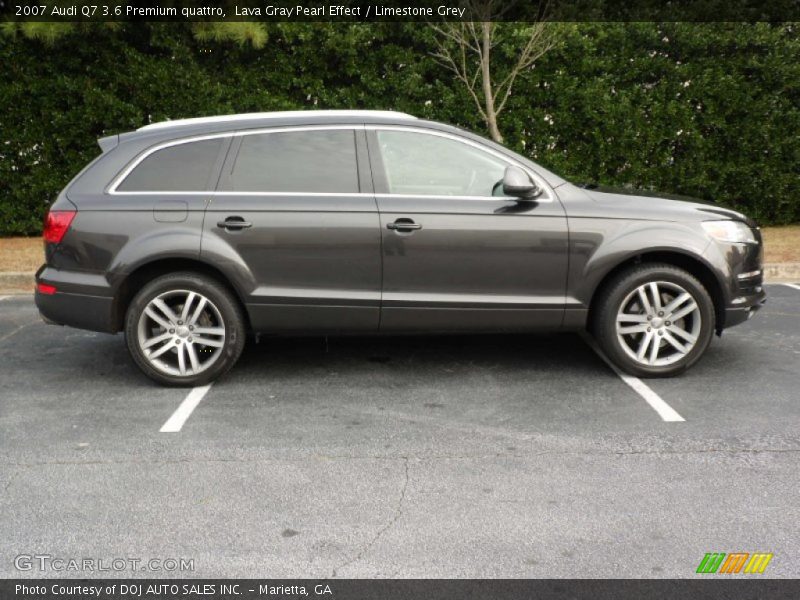 Lava Gray Pearl Effect / Limestone Grey 2007 Audi Q7 3.6 Premium quattro