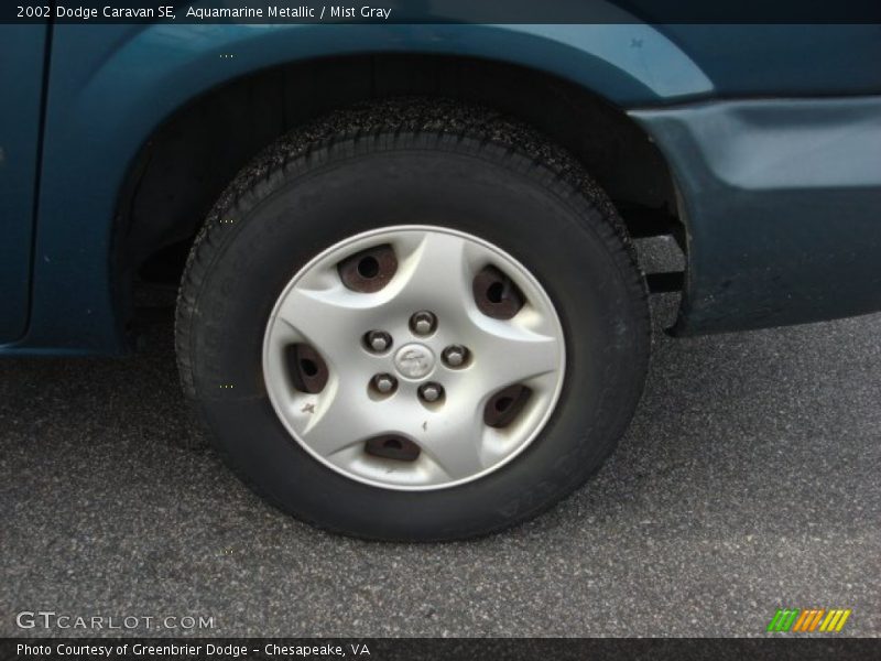 Aquamarine Metallic / Mist Gray 2002 Dodge Caravan SE
