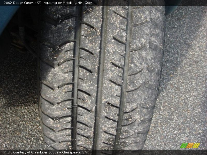 Aquamarine Metallic / Mist Gray 2002 Dodge Caravan SE