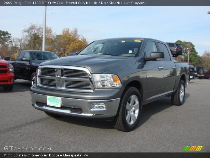 Mineral Gray Metallic / Dark Slate/Medium Graystone 2009 Dodge Ram 1500 SLT Crew Cab