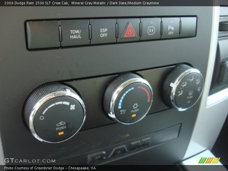 Mineral Gray Metallic / Dark Slate/Medium Graystone 2009 Dodge Ram 1500 SLT Crew Cab