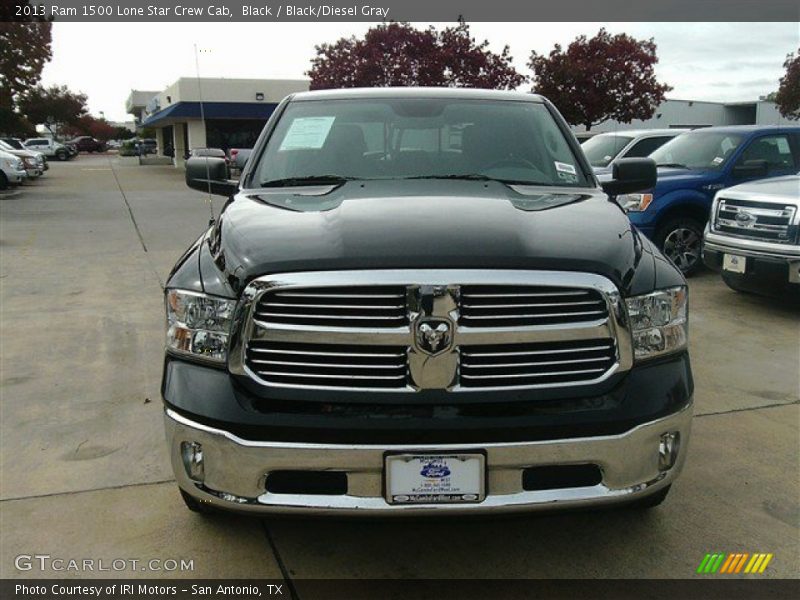 Black / Black/Diesel Gray 2013 Ram 1500 Lone Star Crew Cab