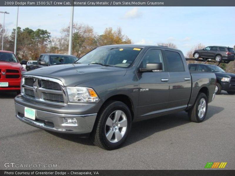 Mineral Gray Metallic / Dark Slate/Medium Graystone 2009 Dodge Ram 1500 SLT Crew Cab