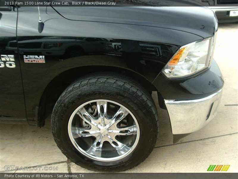 Black / Black/Diesel Gray 2013 Ram 1500 Lone Star Crew Cab