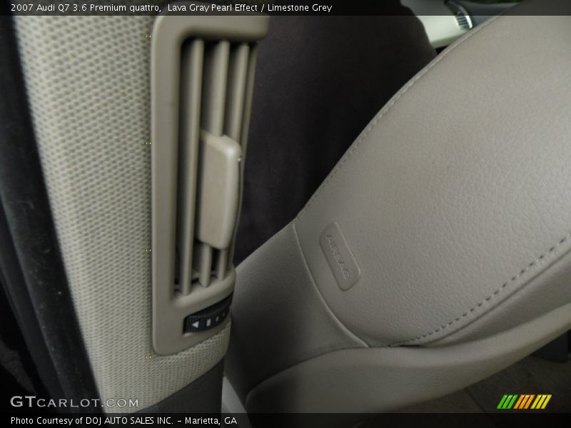 Lava Gray Pearl Effect / Limestone Grey 2007 Audi Q7 3.6 Premium quattro