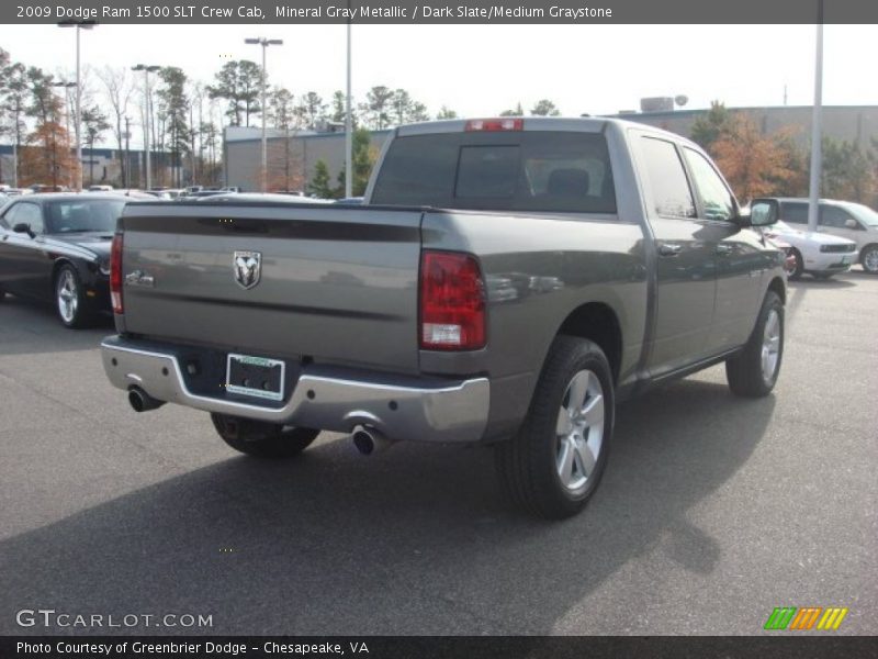 Mineral Gray Metallic / Dark Slate/Medium Graystone 2009 Dodge Ram 1500 SLT Crew Cab