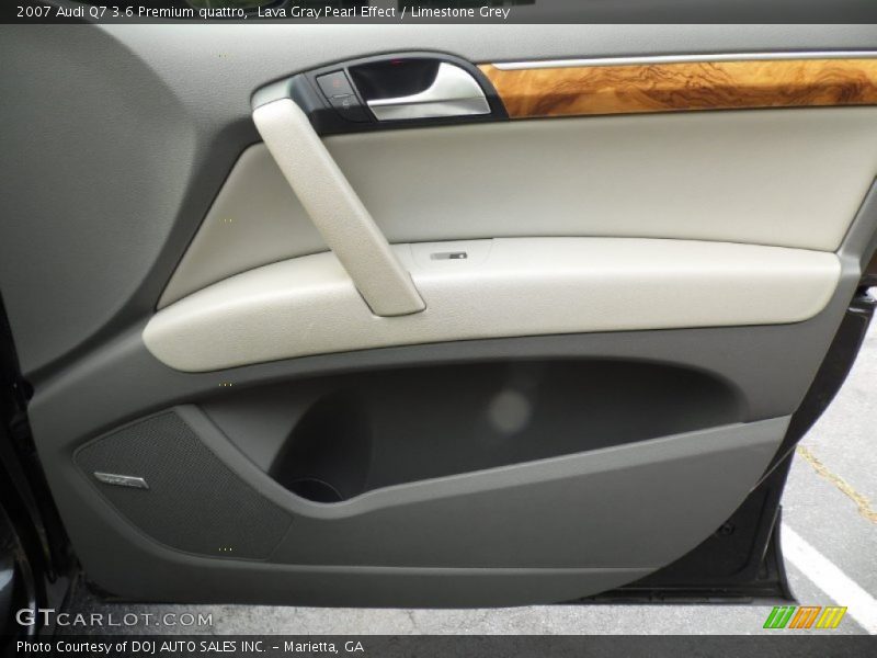 Lava Gray Pearl Effect / Limestone Grey 2007 Audi Q7 3.6 Premium quattro