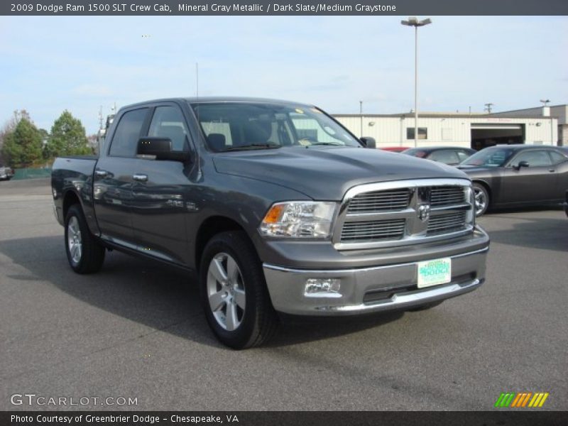 Mineral Gray Metallic / Dark Slate/Medium Graystone 2009 Dodge Ram 1500 SLT Crew Cab