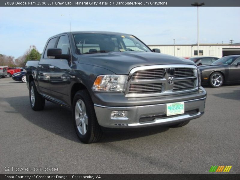 Mineral Gray Metallic / Dark Slate/Medium Graystone 2009 Dodge Ram 1500 SLT Crew Cab