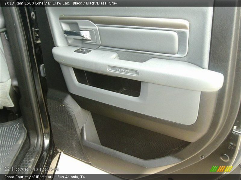 Black / Black/Diesel Gray 2013 Ram 1500 Lone Star Crew Cab