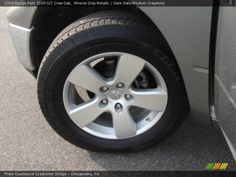 Mineral Gray Metallic / Dark Slate/Medium Graystone 2009 Dodge Ram 1500 SLT Crew Cab