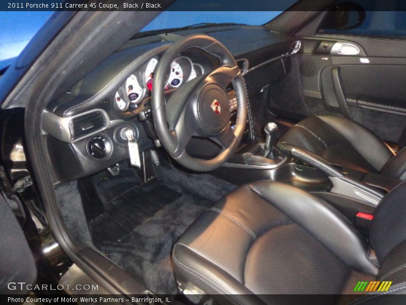 Black / Black 2011 Porsche 911 Carrera 4S Coupe