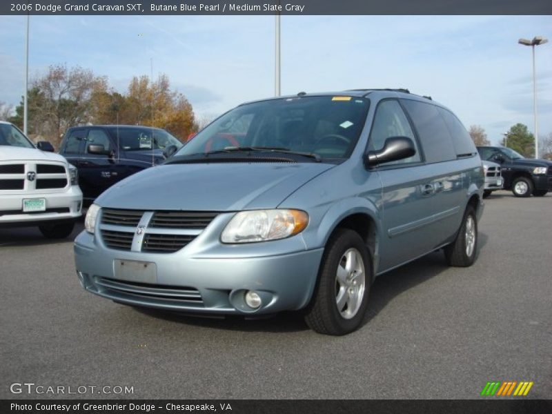Butane Blue Pearl / Medium Slate Gray 2006 Dodge Grand Caravan SXT