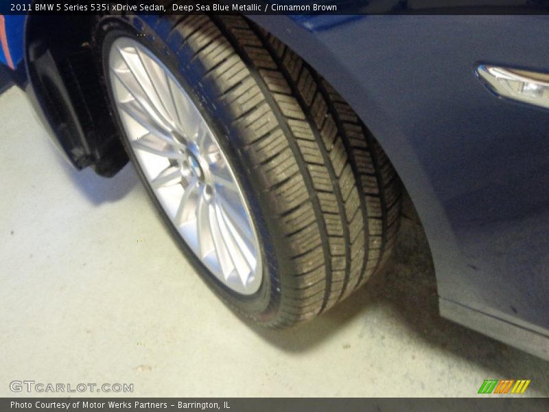 Deep Sea Blue Metallic / Cinnamon Brown 2011 BMW 5 Series 535i xDrive Sedan