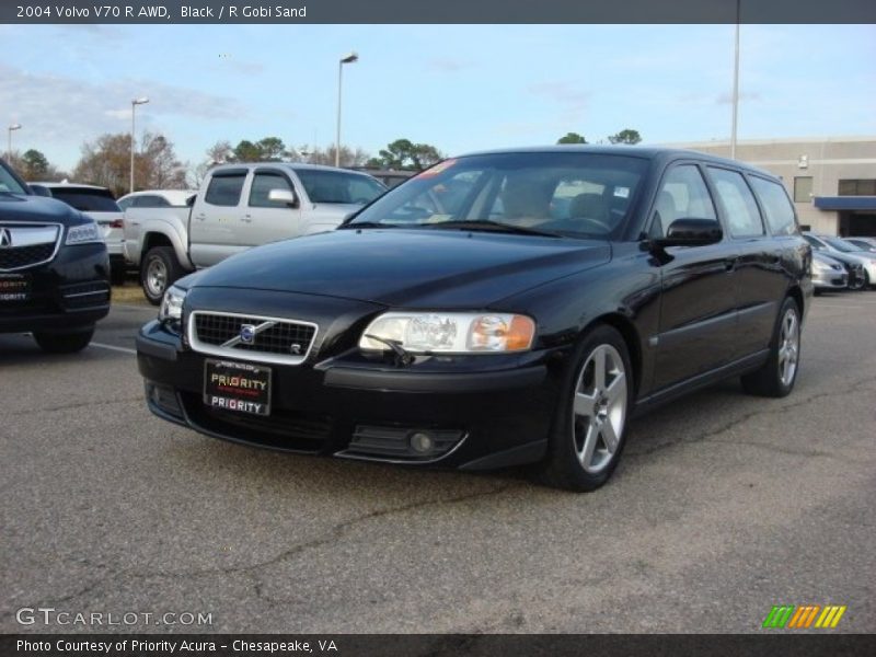 Black / R Gobi Sand 2004 Volvo V70 R AWD