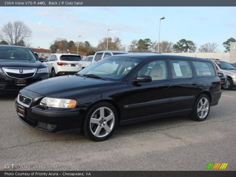 Black / R Gobi Sand 2004 Volvo V70 R AWD