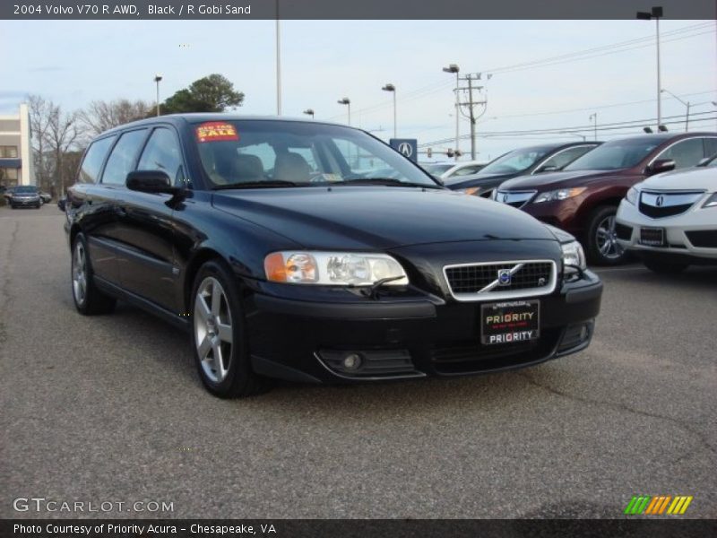 Black / R Gobi Sand 2004 Volvo V70 R AWD