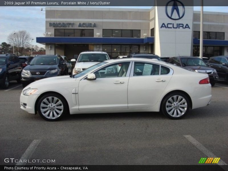 Porcelain White / Ivory/Oyster 2009 Jaguar XF Premium Luxury