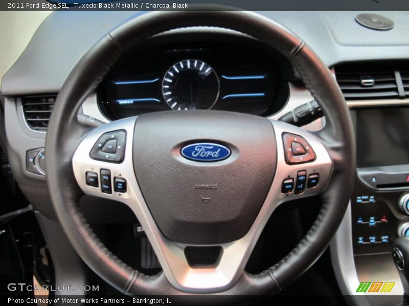 Tuxedo Black Metallic / Charcoal Black 2011 Ford Edge SEL
