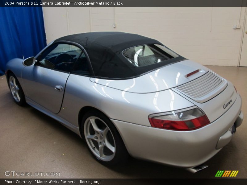 Arctic Silver Metallic / Black 2004 Porsche 911 Carrera Cabriolet