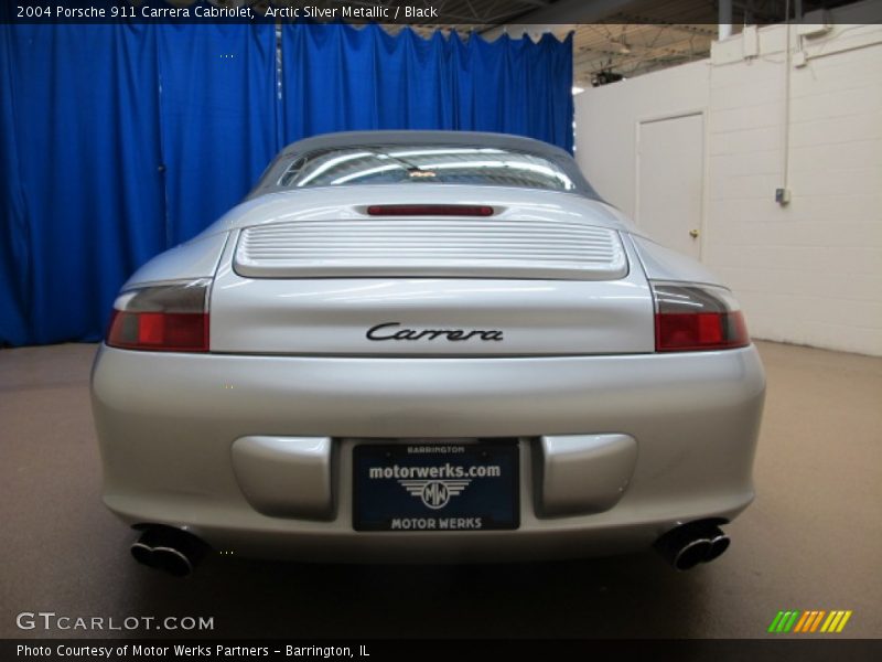 Arctic Silver Metallic / Black 2004 Porsche 911 Carrera Cabriolet