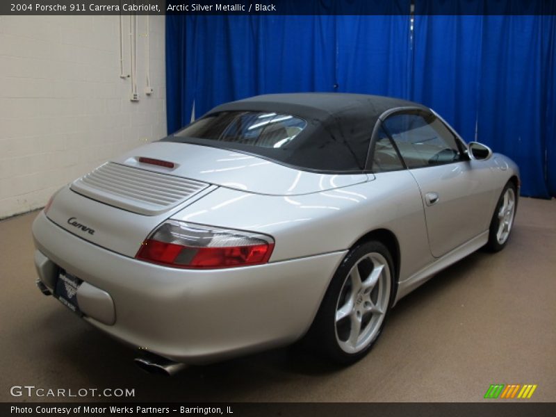 Arctic Silver Metallic / Black 2004 Porsche 911 Carrera Cabriolet