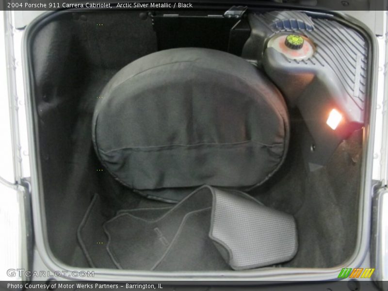 Arctic Silver Metallic / Black 2004 Porsche 911 Carrera Cabriolet