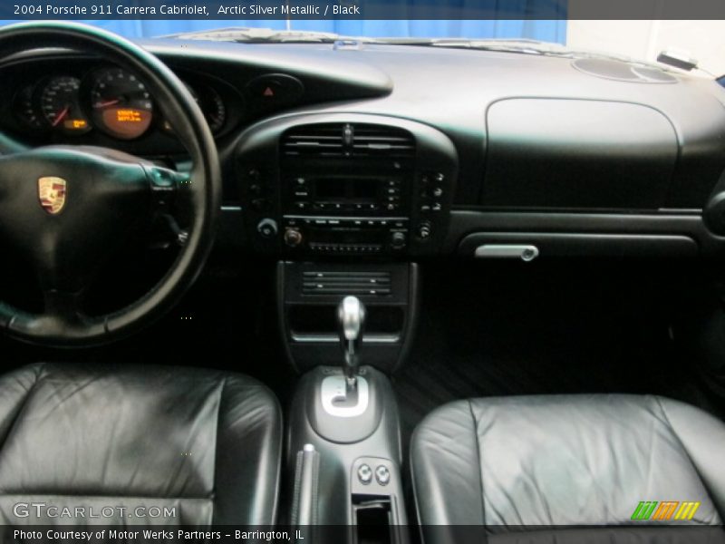 Arctic Silver Metallic / Black 2004 Porsche 911 Carrera Cabriolet