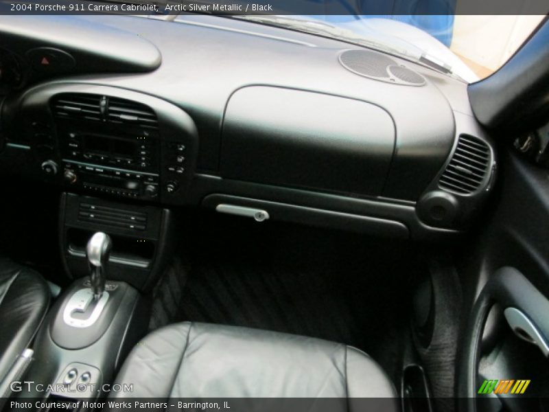 Arctic Silver Metallic / Black 2004 Porsche 911 Carrera Cabriolet