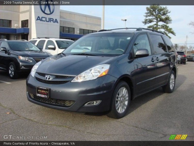 Slate Metallic / Stone 2009 Toyota Sienna XLE