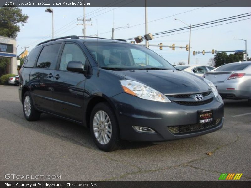 Slate Metallic / Stone 2009 Toyota Sienna XLE