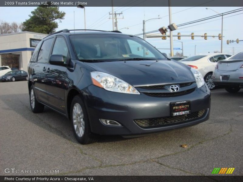 Slate Metallic / Stone 2009 Toyota Sienna XLE