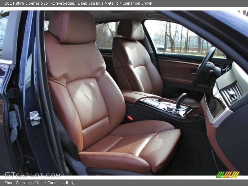 Deep Sea Blue Metallic / Cinnamon Brown 2011 BMW 5 Series 535i xDrive Sedan