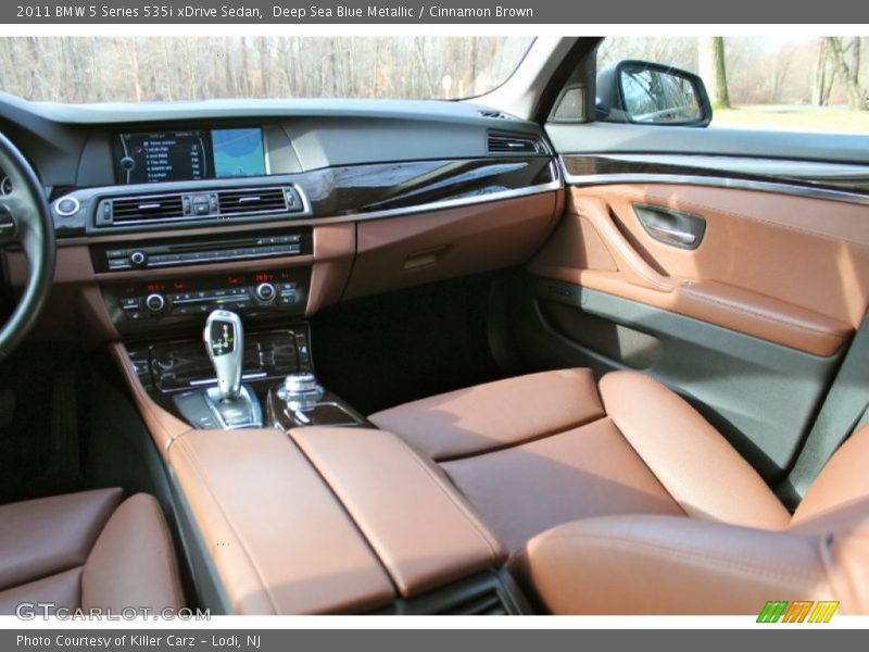 Deep Sea Blue Metallic / Cinnamon Brown 2011 BMW 5 Series 535i xDrive Sedan