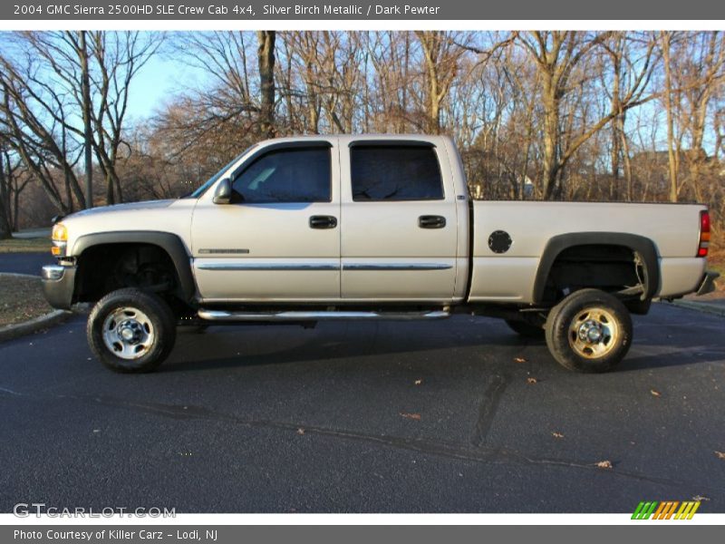 Silver Birch Metallic / Dark Pewter 2004 GMC Sierra 2500HD SLE Crew Cab 4x4