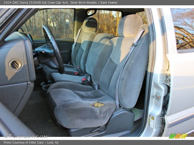 Silver Birch Metallic / Dark Pewter 2004 GMC Sierra 2500HD SLE Crew Cab 4x4