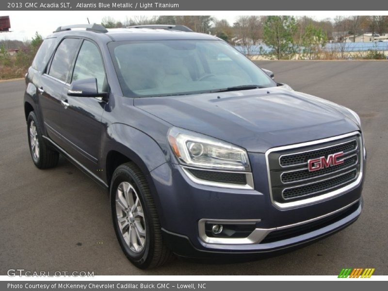 Atlantis Blue Metallic / Light Titanium 2013 GMC Acadia SLT
