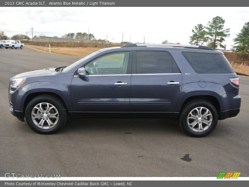 Atlantis Blue Metallic / Light Titanium 2013 GMC Acadia SLT