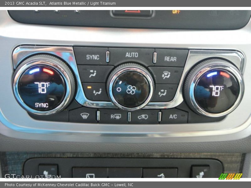 Atlantis Blue Metallic / Light Titanium 2013 GMC Acadia SLT