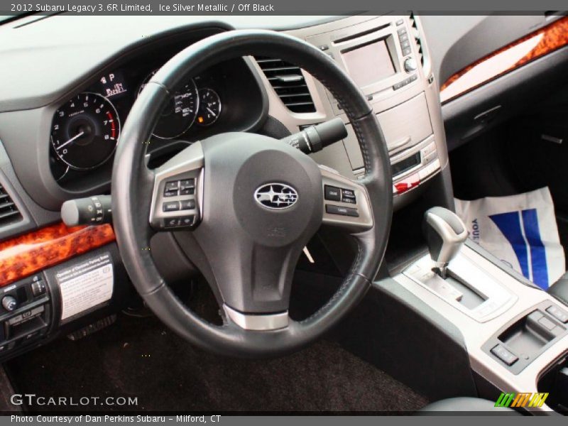 Ice Silver Metallic / Off Black 2012 Subaru Legacy 3.6R Limited